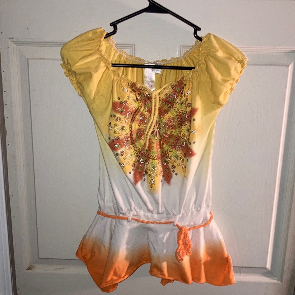 Fresh brewed Boho Style Top. Size M